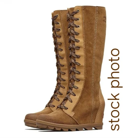 Sorel Joan of Arctic Il wedge Cate Tall Waterproof boots 7 NEW RARE🍒 - Picture 12 of 14